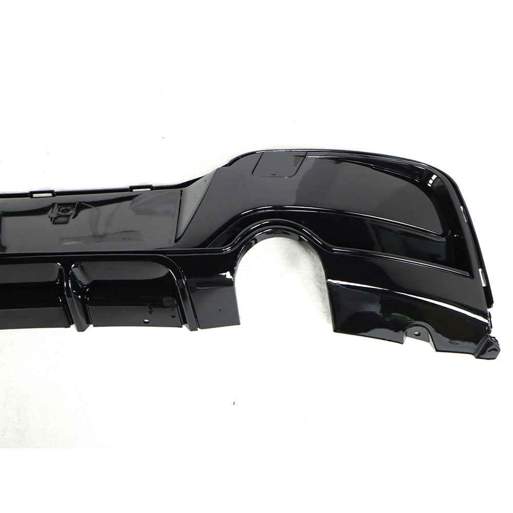 BMW 1 Series F20 GLOSS BLACK M Sport Style Rear Diffuser – Dual Outlet (2011–2019)