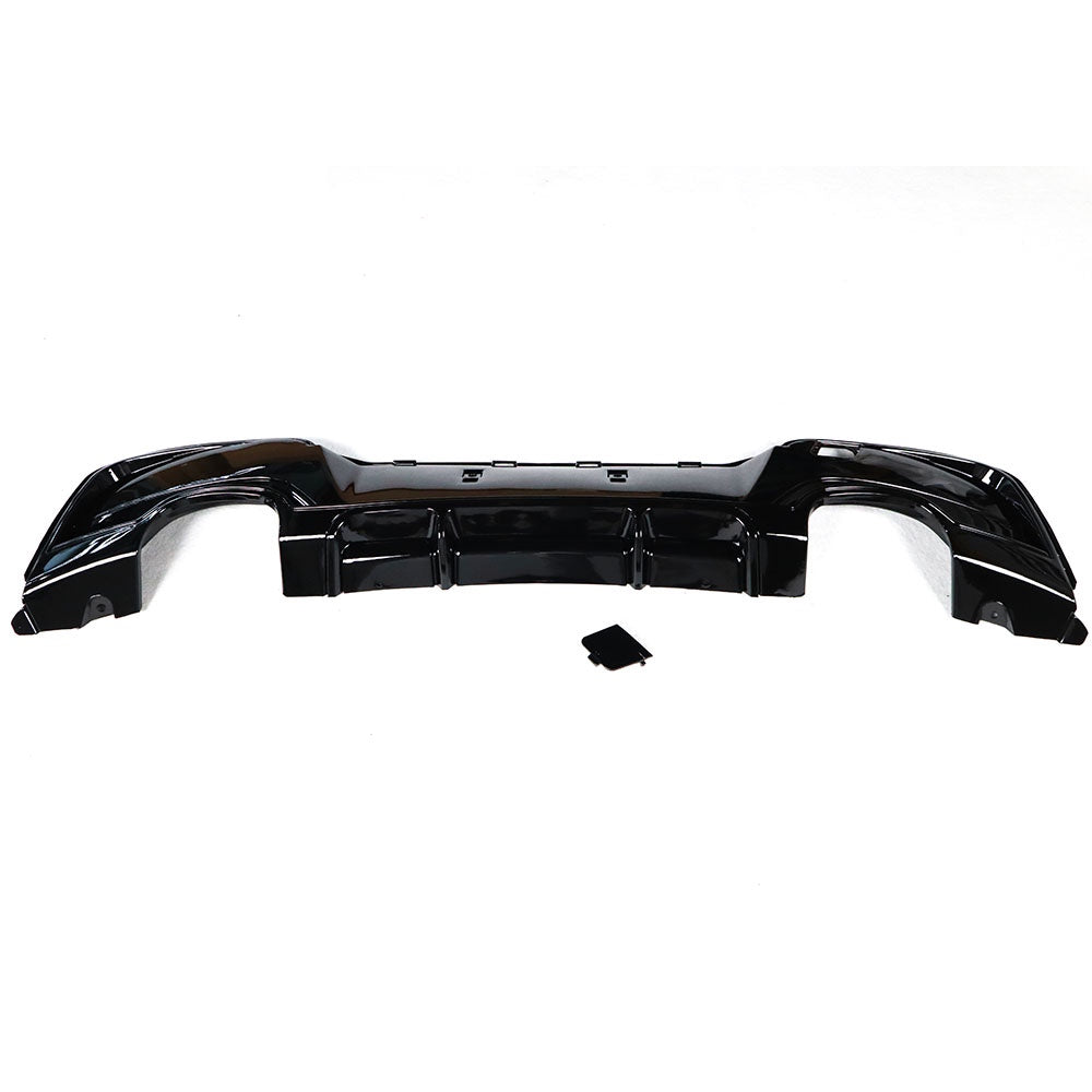 BMW 1 Series F20 GLOSS BLACK M Sport Style Rear Diffuser – Quad Outlet (2011–2019)
