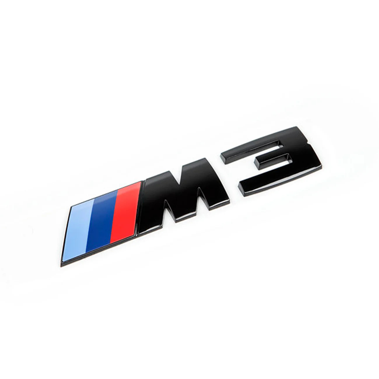 BMW M3 Rear Trunk Badge – Gloss Black / Matte Black / Silver