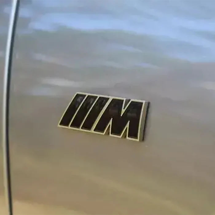 BMW 3 Series Black & Gold Replacement Badges