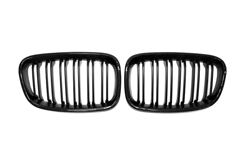 BMW 1 Series E82/E87 LCI CARBON FIBRE Front Kidney Grilles (2008–2011)