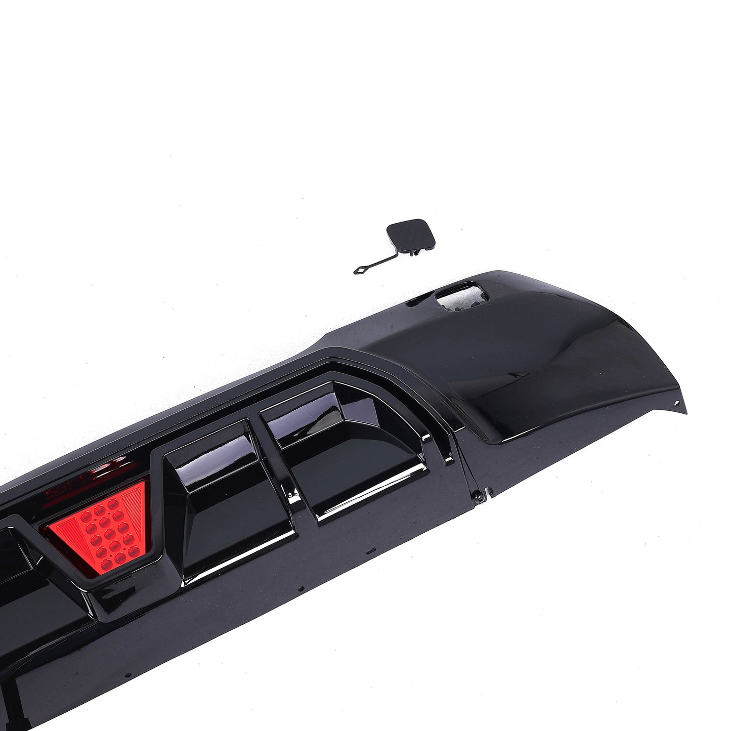 BMW F40 1 Series GLOSS BLACK Competition Style Rear Diffuser with LED – Single Side Exit (2019–Present)