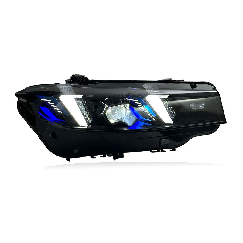 BMW G20 & G28 3 Series (2023–2024) Snake Eyes Style LED Headlights – Yellow/White DRL Switchable (Plug & Play Upgrade)