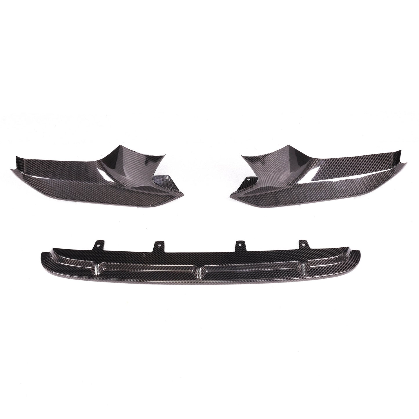 BMW F90 M5 DRY CARBON FIBRE Front Spoiler Lip with Splitters (2018–2020)
