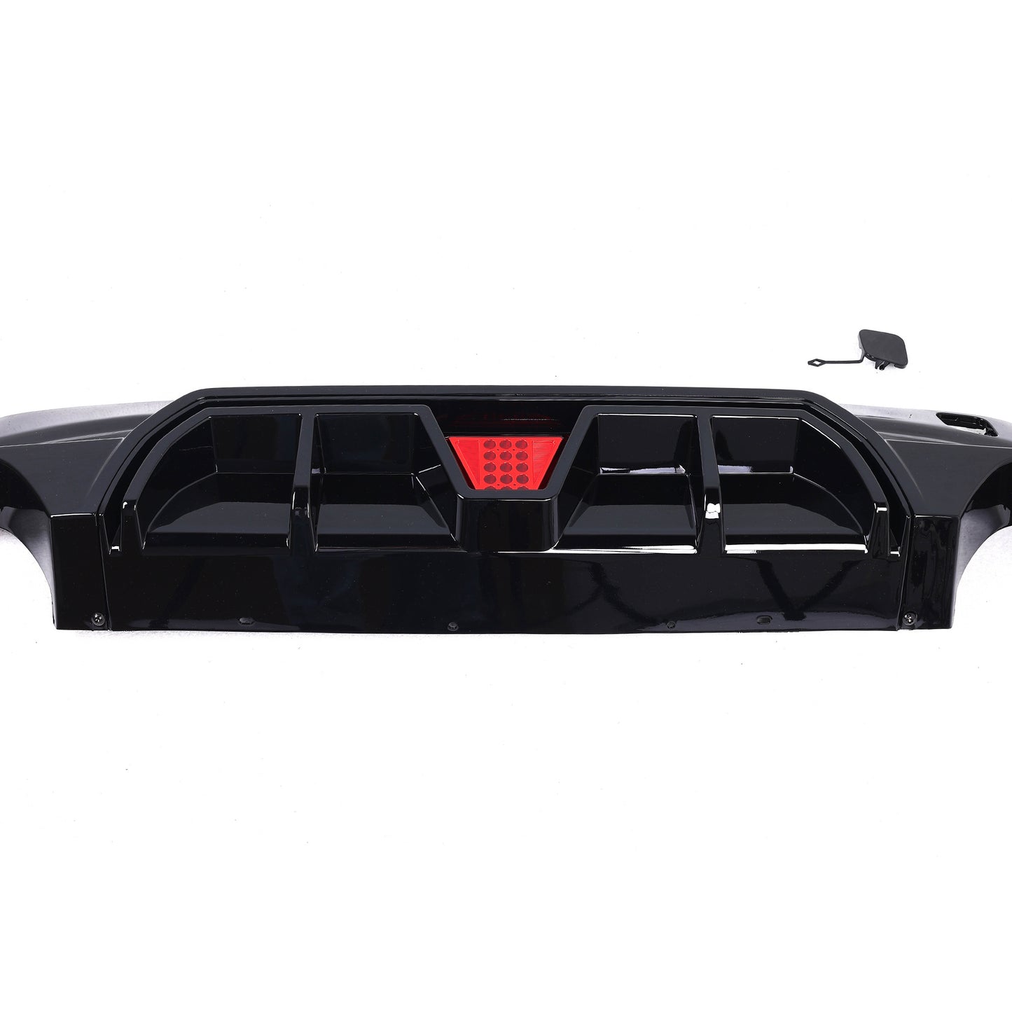 BMW F40 1 Series GLOSS BLACK Competition Style Rear Diffuser with LED – Dual Exit (2019–Present)