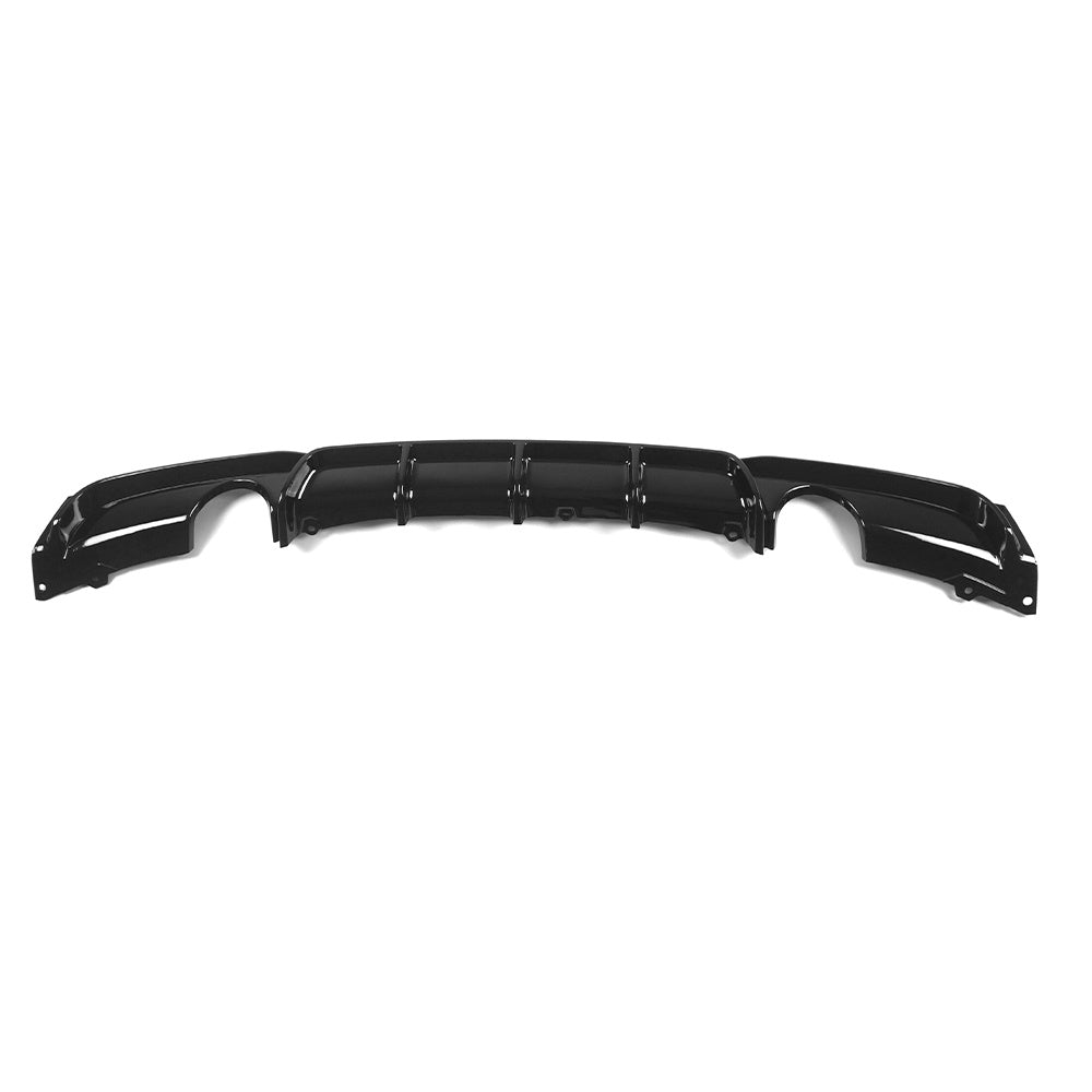 BMW F30/F31 3 Series GLOSS BLACK Rear Diffuser – Dual Exhaust Outlet