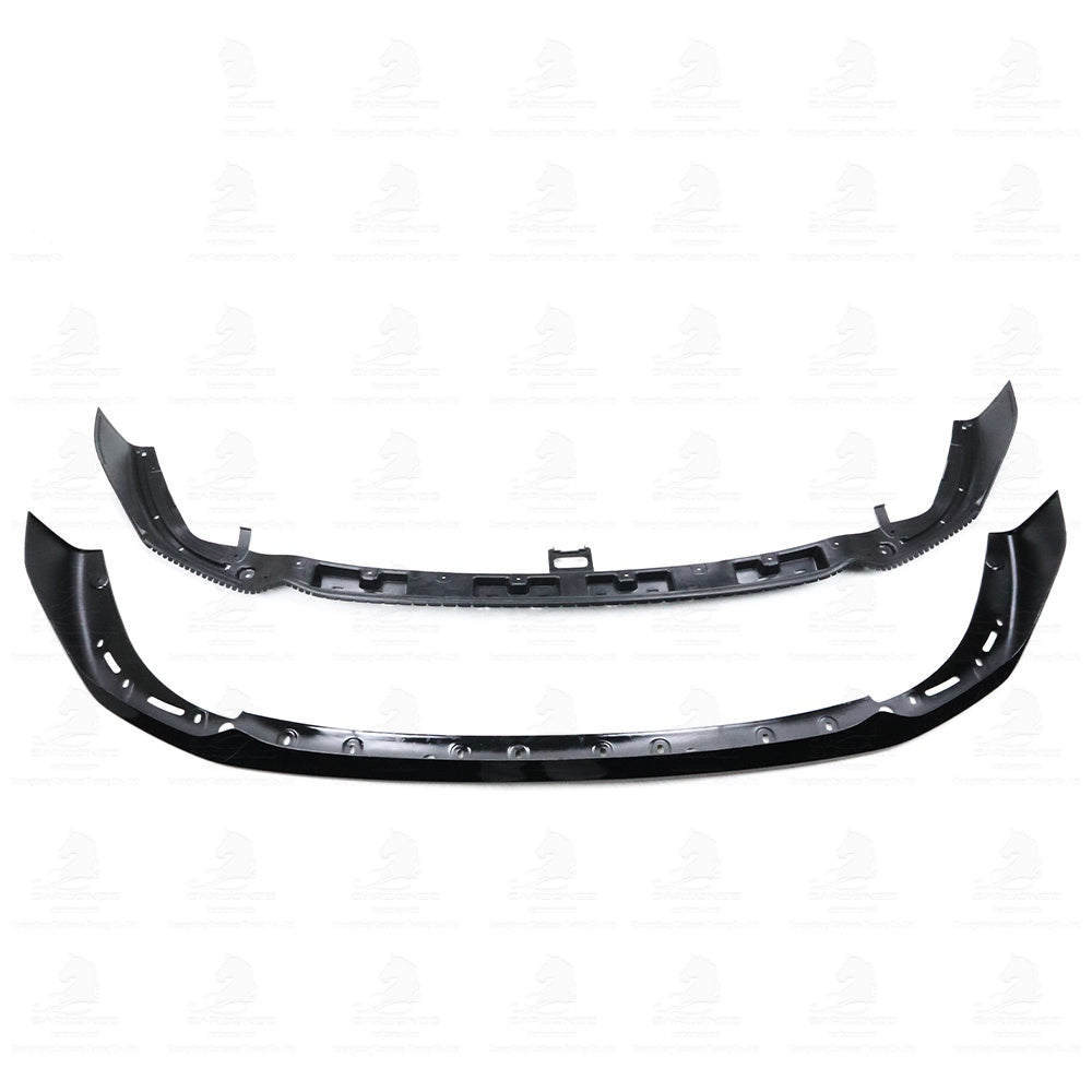 BMW F40 1 Series GLOSS BLACK M Performance Style Front Bumper Lip & Canards (2019–Present)