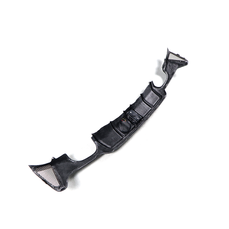 BMW F32 F33 F36 4 Series CARBON FIBRE Rear Diffuser with Quad Tips & LED Light (2014+)