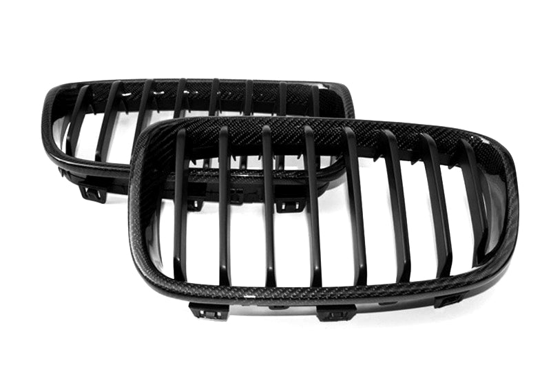 BMW 1 Series E82/E87 LCI CARBON FIBRE Front Kidney Grilles (2008–2011)