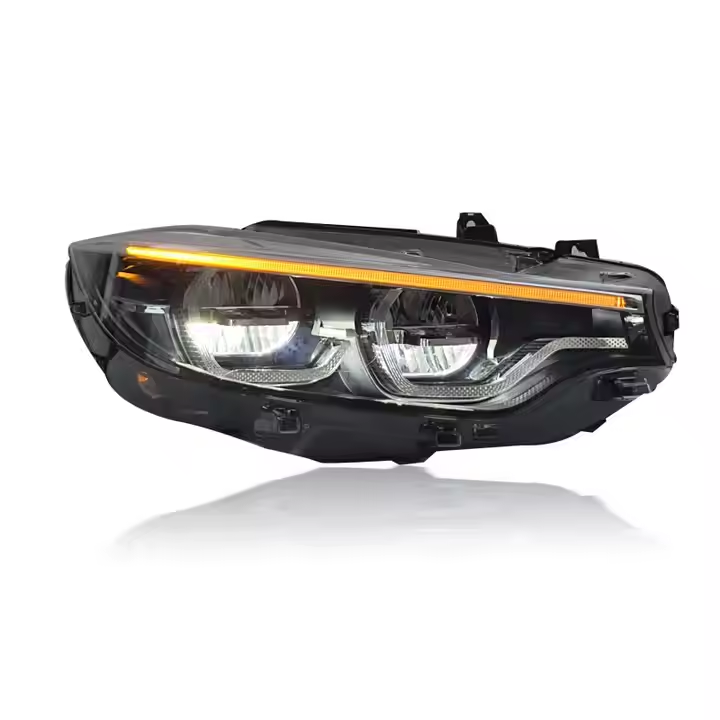 BMW 4 Series F32/F33/F36 & M4 F82 M4 Style Headlights – Yellow/White DRL Switchable (2014–2020)