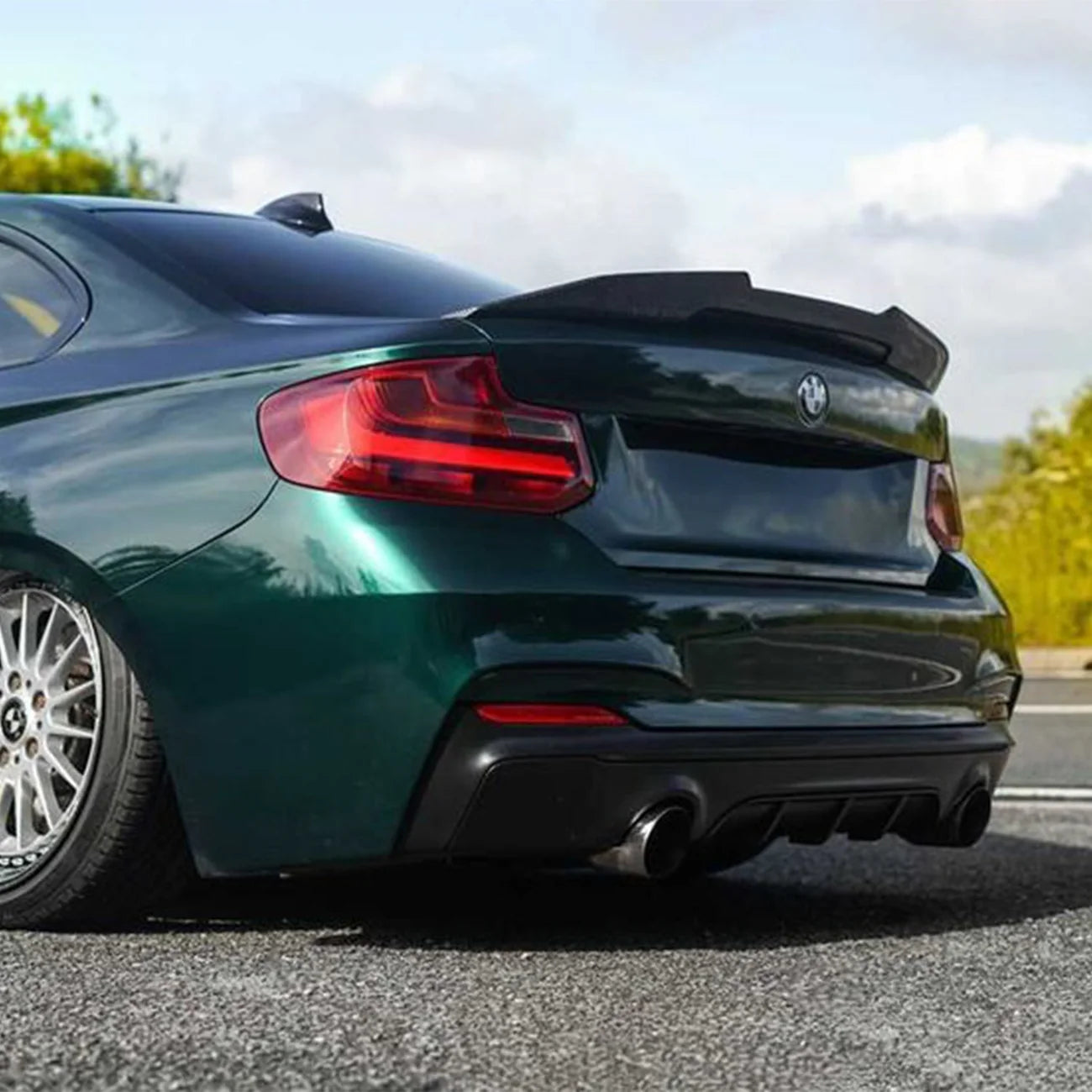 BMW F87 M2 & 2 Series (F22/F23) CARBON FIBRE Performance Style Rear Spoiler