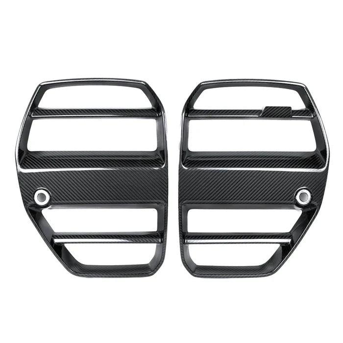 BMW M3/M4 G8x GTS STYLE FRONT GRILLES CARBON FIBRE (WITH ACC / WITHOUT ACC)