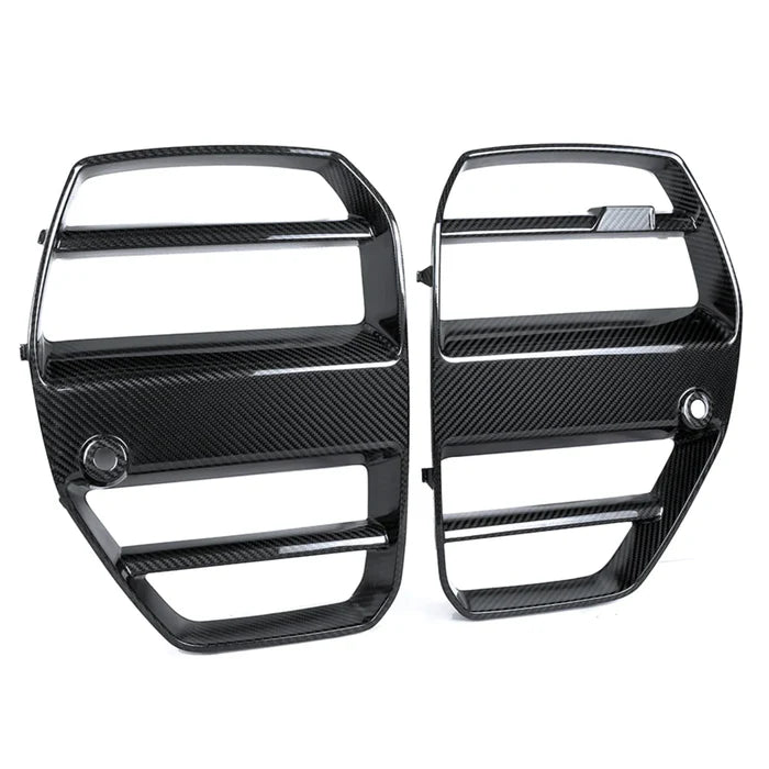 BMW M3/M4 G8x GTS STYLE FRONT GRILLES CARBON FIBRE (WITH ACC / WITHOUT ACC)