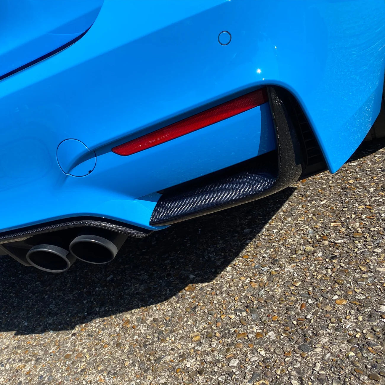 BMW F80 M3 & F82 M4 CARBON FIBRE M-Performance Style Rear Splitter Lip Flaps