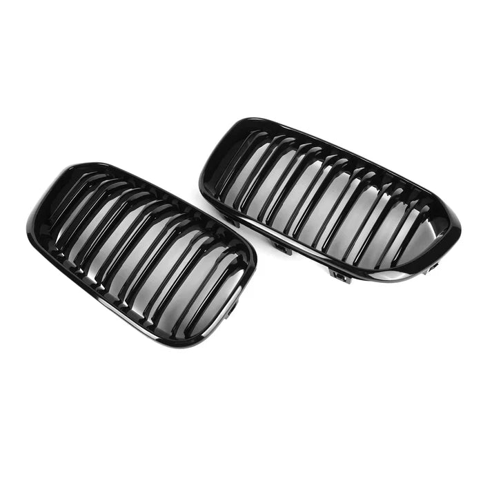 BMW 1 Series F20 GLOSS BLACK Double Slat Front Grille – LCI (2015–2019)