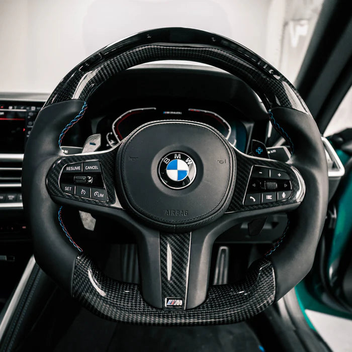 BMW CARBON FIBRE Steering Wheel Trim – With or Without Heating