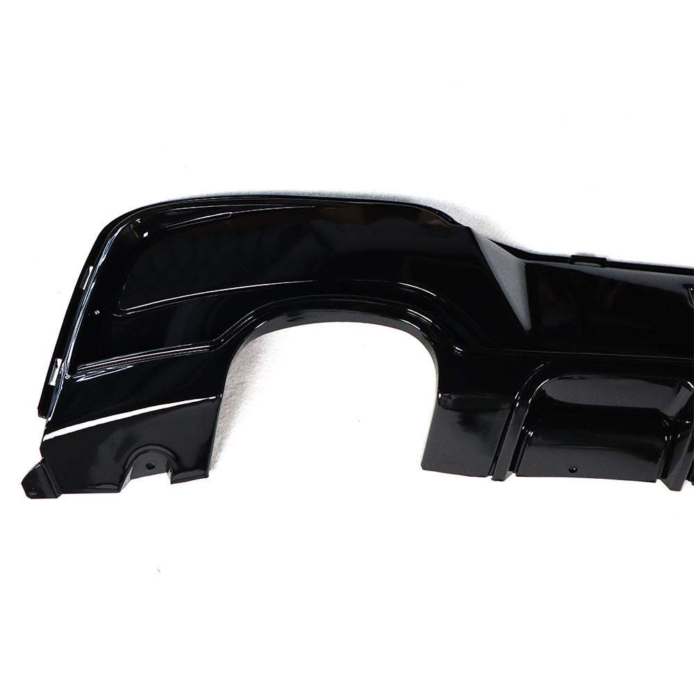 BMW 1 Series F20 GLOSS BLACK M Sport Style Rear Diffuser – Single-Side Dual Outlet (2011–2019)
