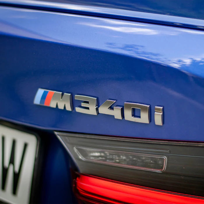 BMW M340i Badge – Silver, Gloss Black, or Matte Black