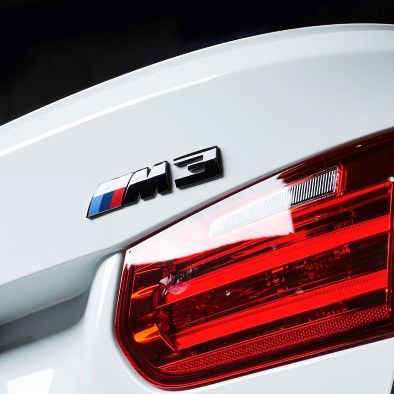 BMW M3 Rear Trunk Badge – Gloss Black / Matte Black / Silver