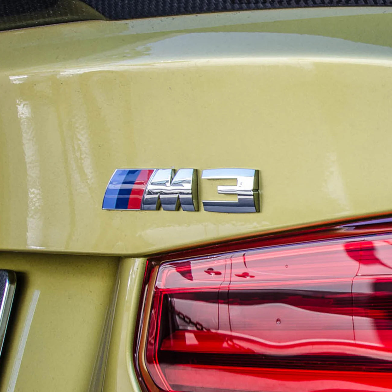 BMW M3 Rear Trunk Badge – Gloss Black / Matte Black / Silver