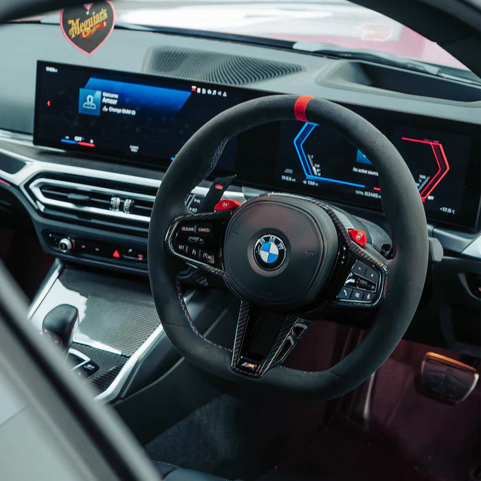 BMW G Series LCI Alcantara/Smooth Leather Steering Wheel (Full Wheel with Airbags & Buttons)