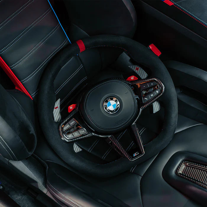 BMW G Series LCI Alcantara/Smooth Leather Steering Wheel (Full Wheel with Airbags & Buttons)