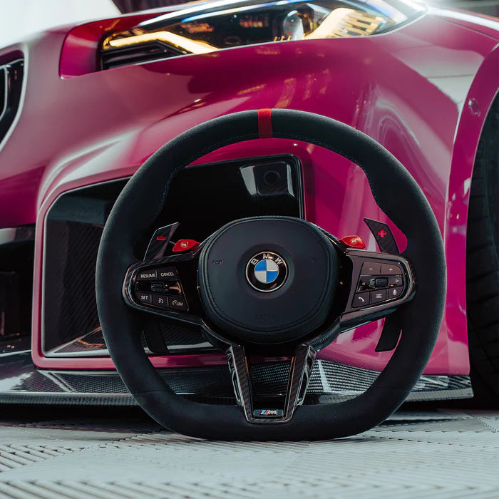 BMW G Series LCI Alcantara/Smooth Leather Steering Wheel (Full Wheel with Airbags & Buttons)
