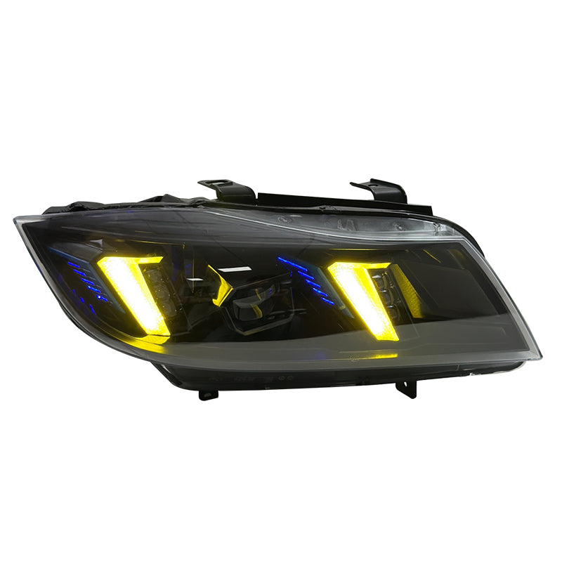 BMW E90 M3 & 3 Series Switchable Yellow/White LED Headlights – Plug & Play Replacement