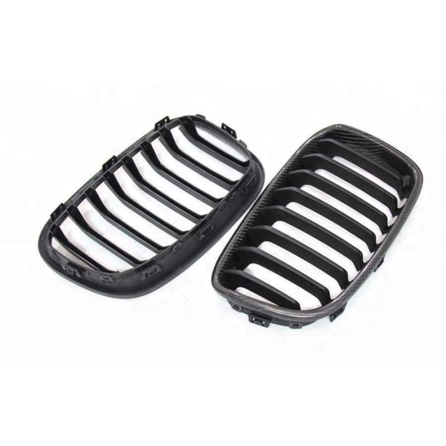 BMW 1 Series F20/F21 LCI CARBON FIBRE OEM Style Front Kidney Grilles (2015–2017)