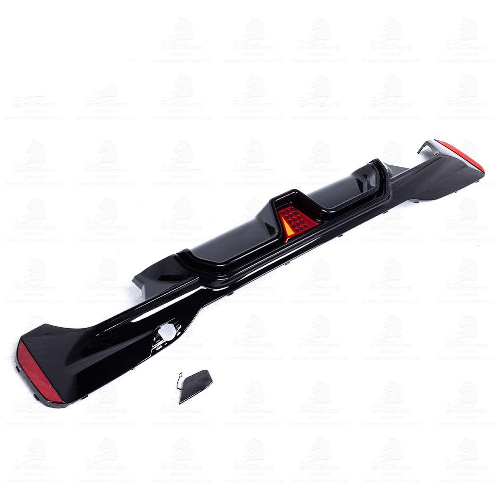 BMW G30 GLOSS BLACK M Sport Rear Diffuser with LED (F1 Style)