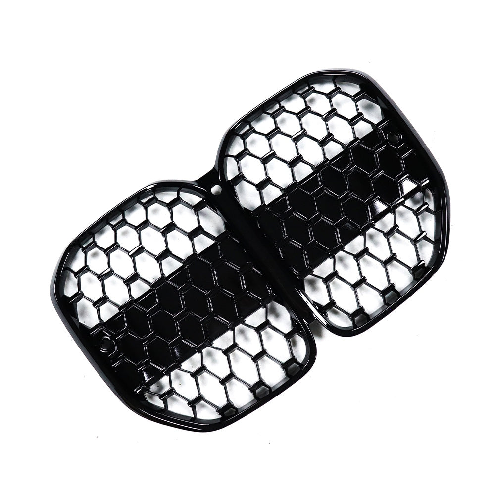 BMW G22 G23 G26 4 Series GLOSS BLACK Honeycomb Pattern Front Grille (2020+)