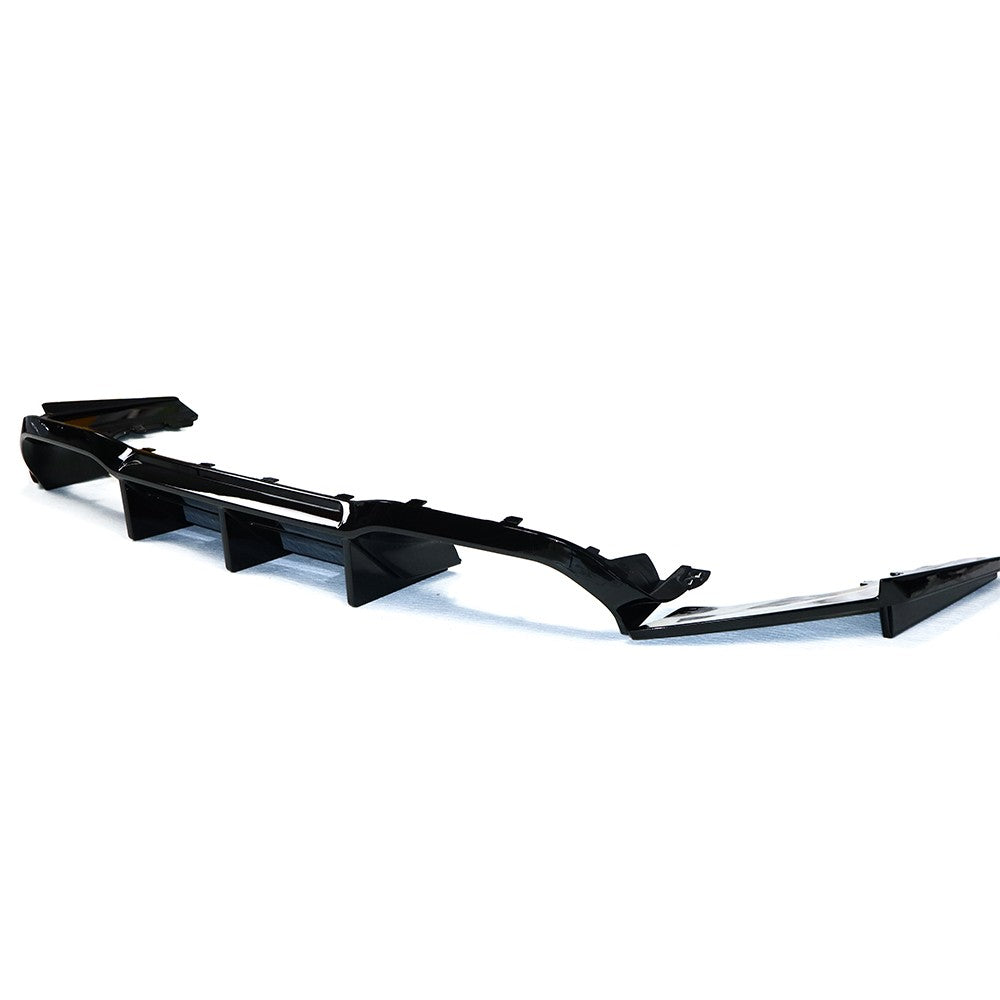 BMW F22 2 Series GLOSS BLACK Rear Splitter with Side Extensions (2014–2021)