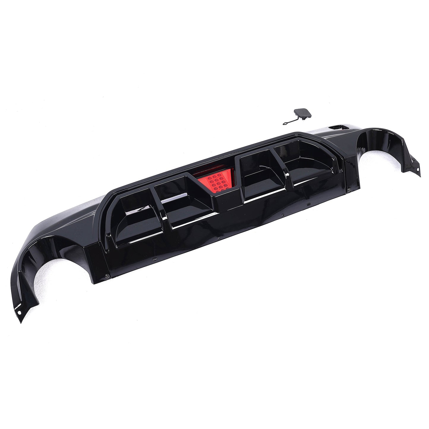BMW F40 1 Series GLOSS BLACK Competition Style Rear Diffuser with LED – Dual Exit (2019–Present)