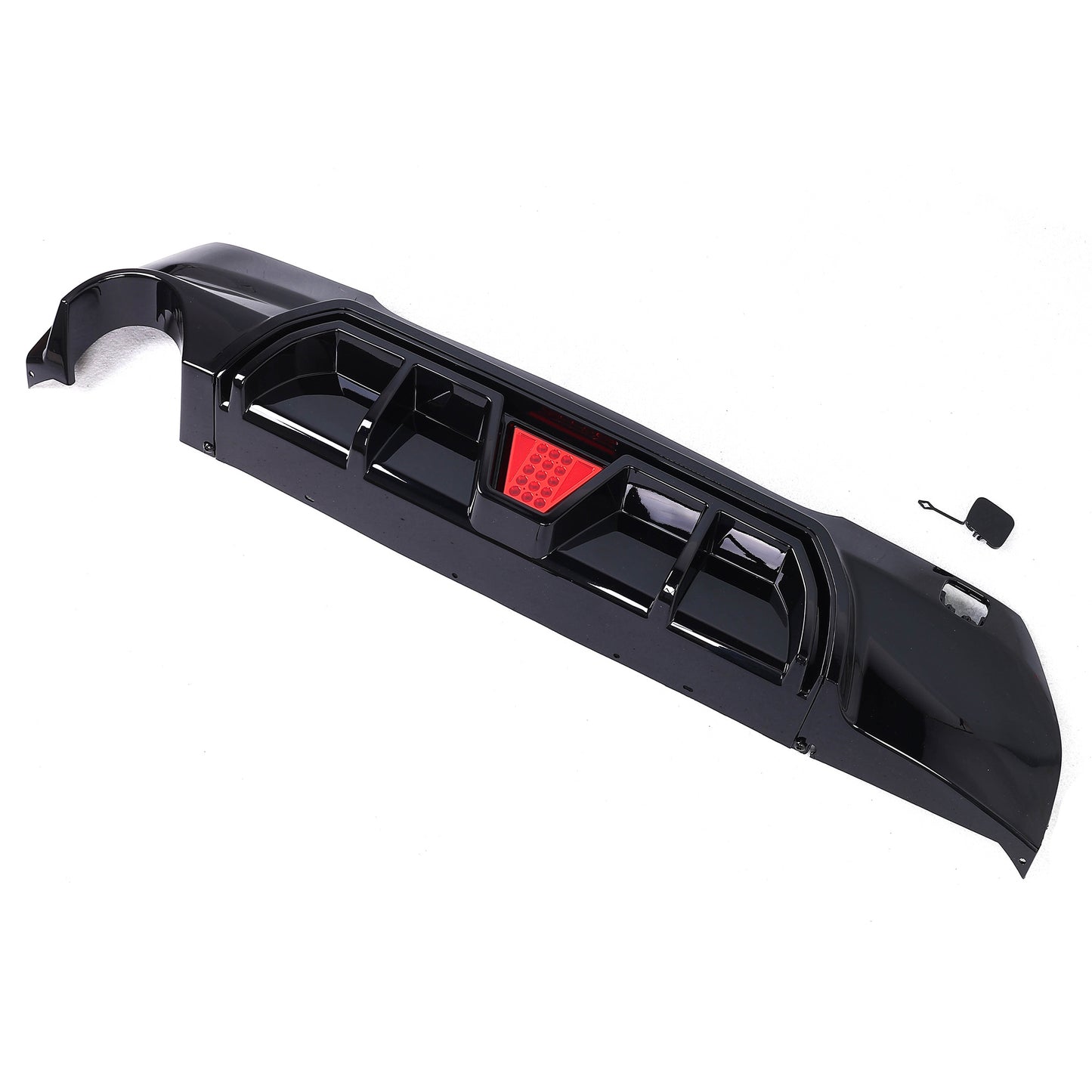 BMW F40 1 Series GLOSS BLACK Competition Style Rear Diffuser with LED – Single Side Exit (2019–Present)