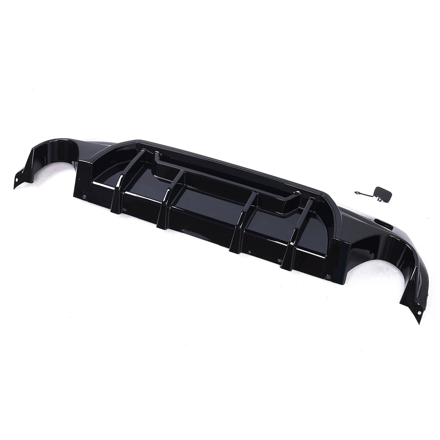 BMW F40 1 Series GLOSS BLACK Competition Style Rear Diffuser – Single Exit Each Side (2019–Present)