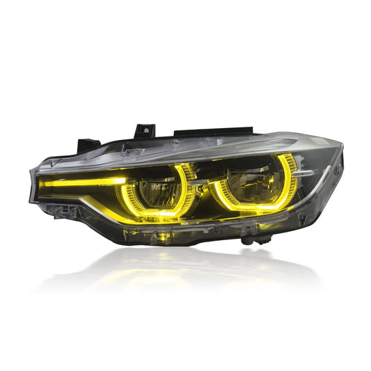 BMW F30 3 Series/F80 M3 Switchable Yellow/White LED Headlights – Plug & Play