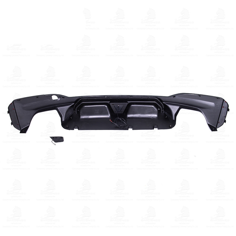 BMW G30 GLOSS BLACK M Sport Rear Diffuser with LED (F1 Style)