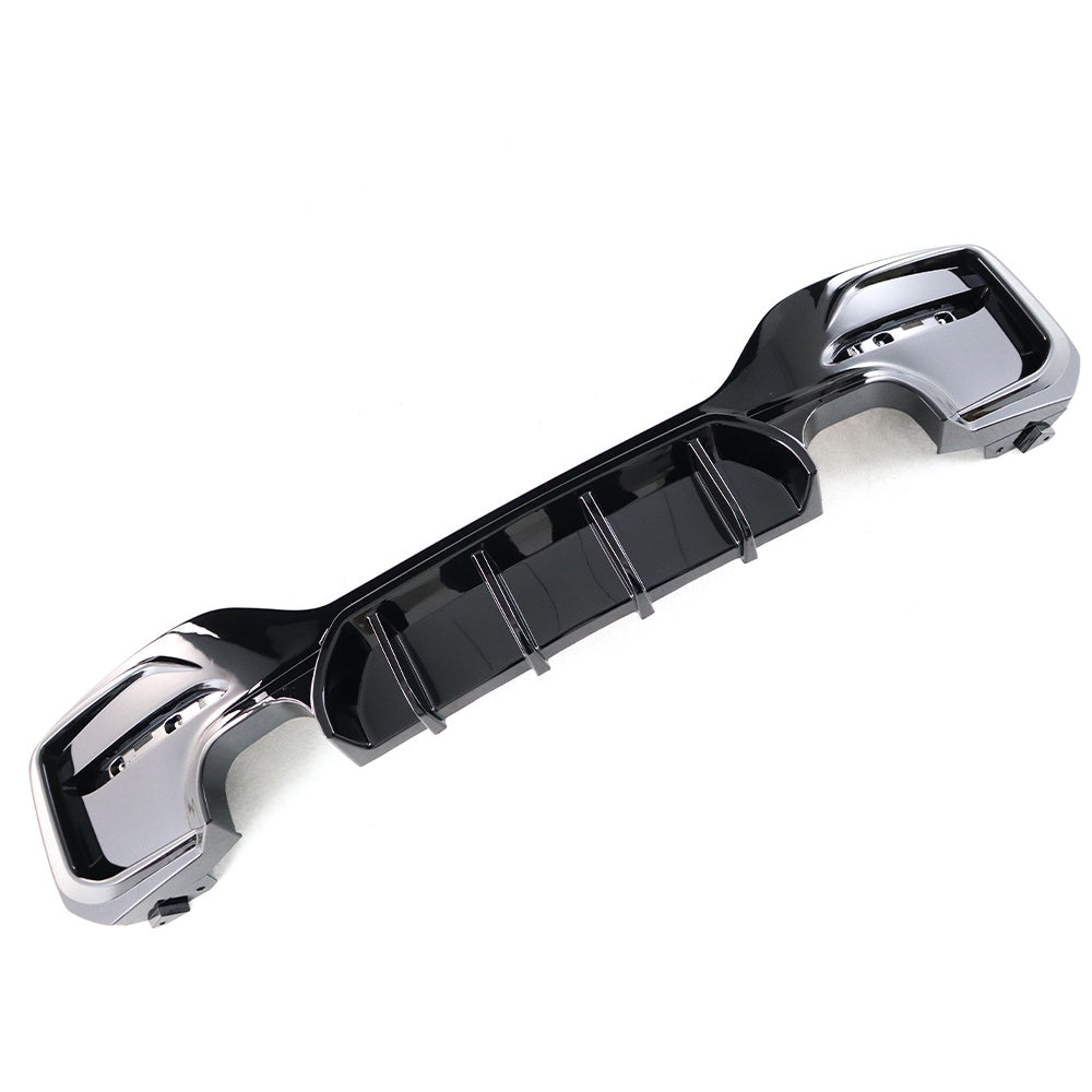 BMW 1 Series F20 LCI GLOSS BLACK Rear Diffuser – Quad Outlet (2015–2019)