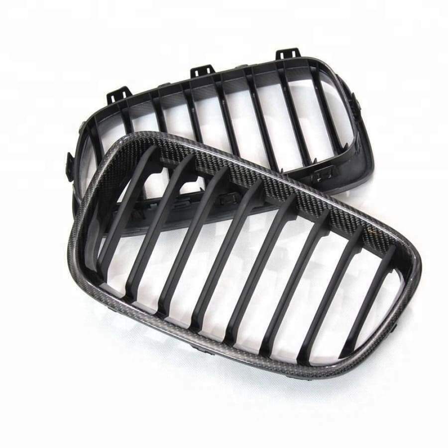 BMW 1 Series F20/F21 LCI CARBON FIBRE OEM Style Front Kidney Grilles (2015–2017)