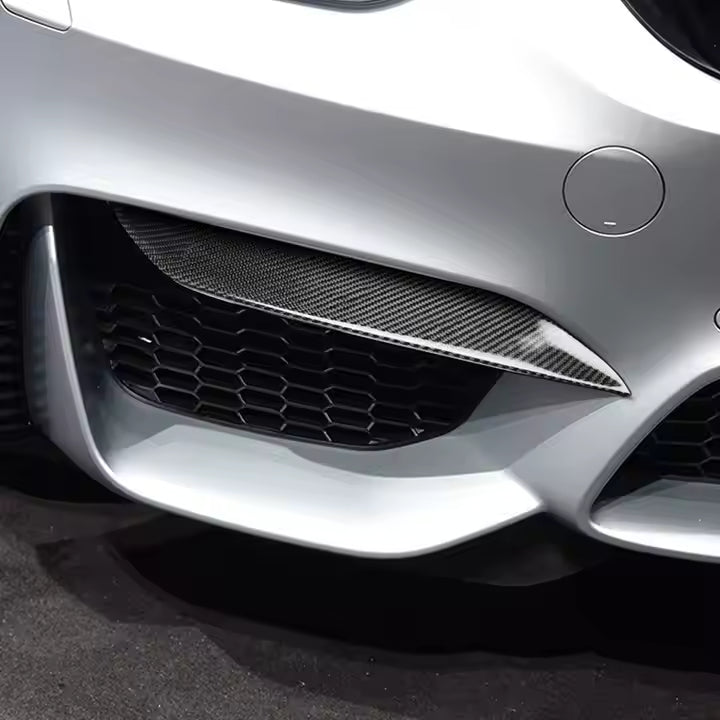 BMW F80 M3 & F82 M4 CARBON FIBRE M-Performance Style Front Upper Lip Splitter Flaps