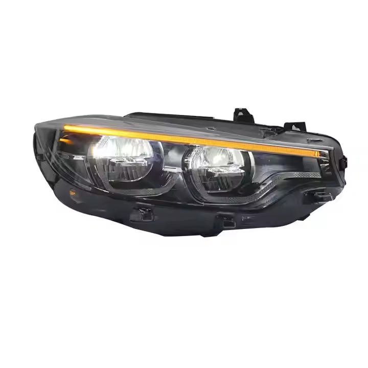 BMW 4 Series F32/F33/F36 & M4 F82 M4 Style Headlights – Yellow/White DRL Switchable (2014–2020)