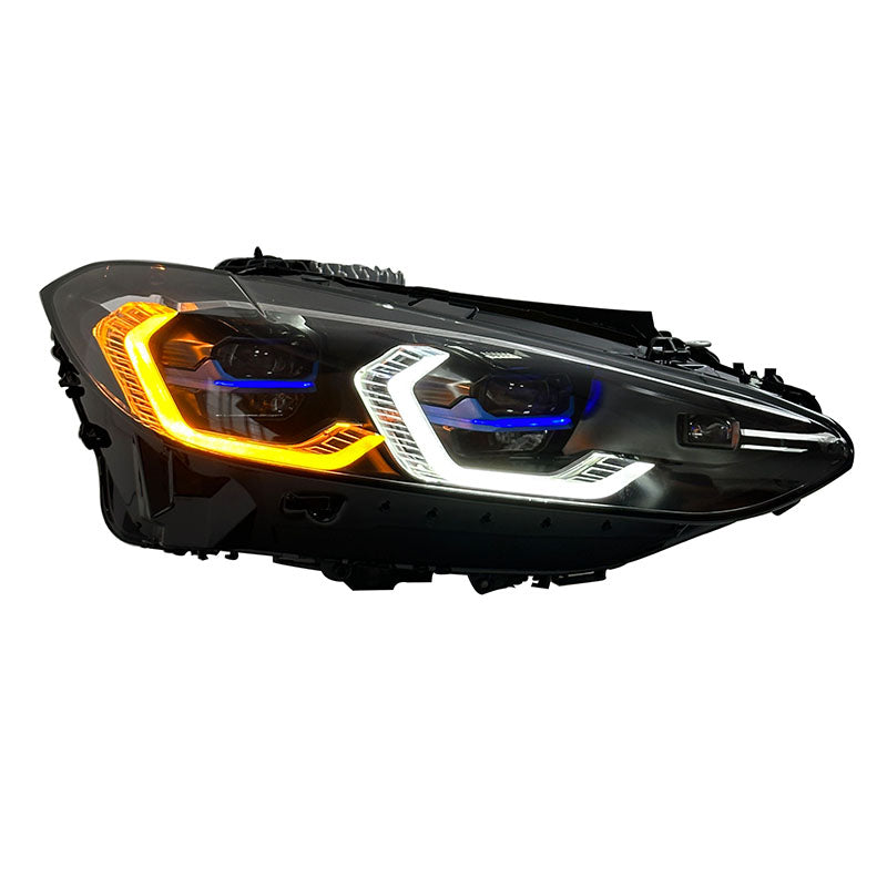 BMW G22 4 Series & G82 M4 (2020–2024) Angel Eyes Style LED Headlights – Yellow/White DRL Switchable (Plug & Play Upgrade)
