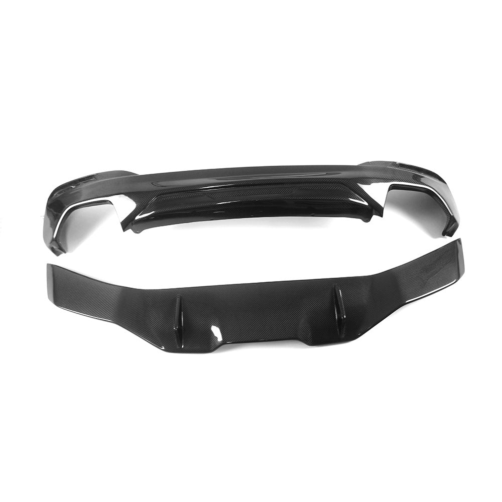 BMW G30 CARBON FIBRE M Performance Style 2PC Rear Diffuser (M Sport)