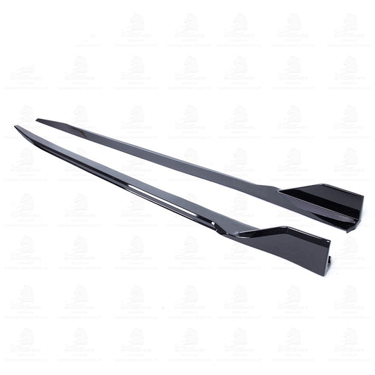 BMW G22 G23 4 Series GLOSS BLACK Performance Style V2 Side Skirts (2021–2023)