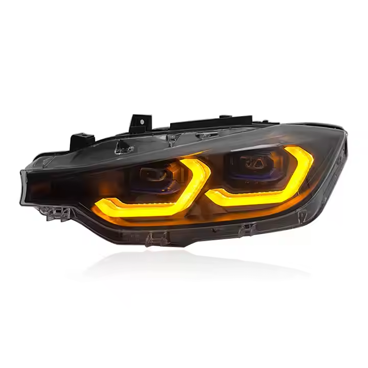 BMW F80 M3, F82 M4, F83 M4, F30 3 Series & F32 4 Series LASER-STYLE Switchable Yellow/White DRL LED Headlights – Plug & Play Replacement
