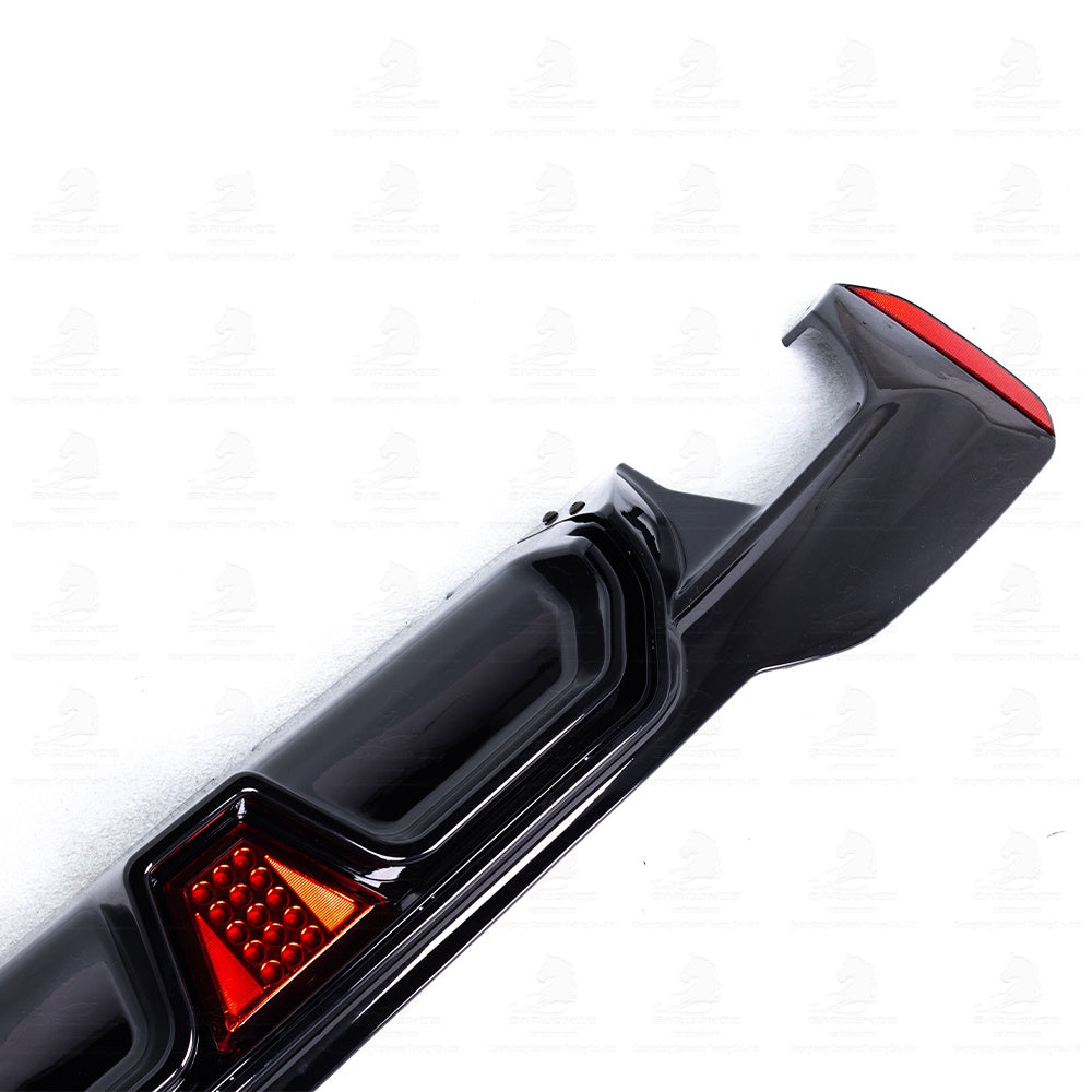 BMW G30 GLOSS BLACK M Sport Rear Diffuser with LED (F1 Style)