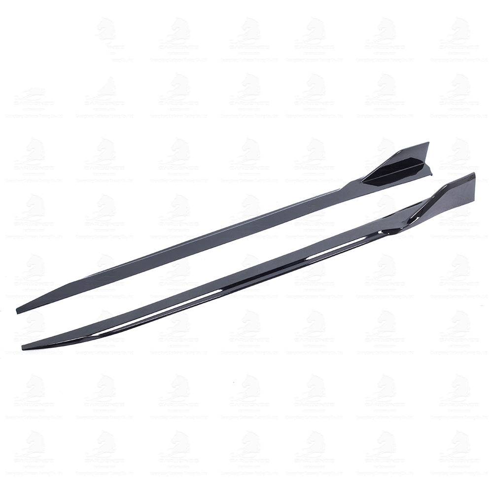BMW G22 G23 4 Series GLOSS BLACK Performance Style V2 Side Skirts (2021–2023)