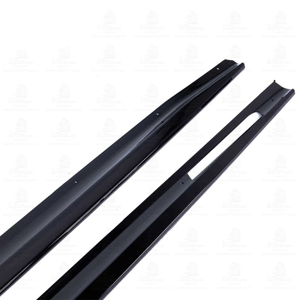 BMW G22 G23 4 Series GLOSS BLACK Performance Style V1 Side Skirts (2021–2023)