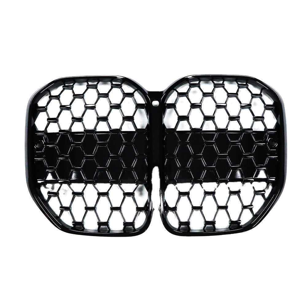 BMW G22 G23 G26 4 Series GLOSS BLACK Honeycomb Pattern Front Grille (2020+)