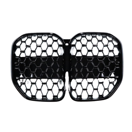 BMW G22 G23 G26 4 Series GLOSS BLACK Honeycomb Pattern Front Grille (2020+)